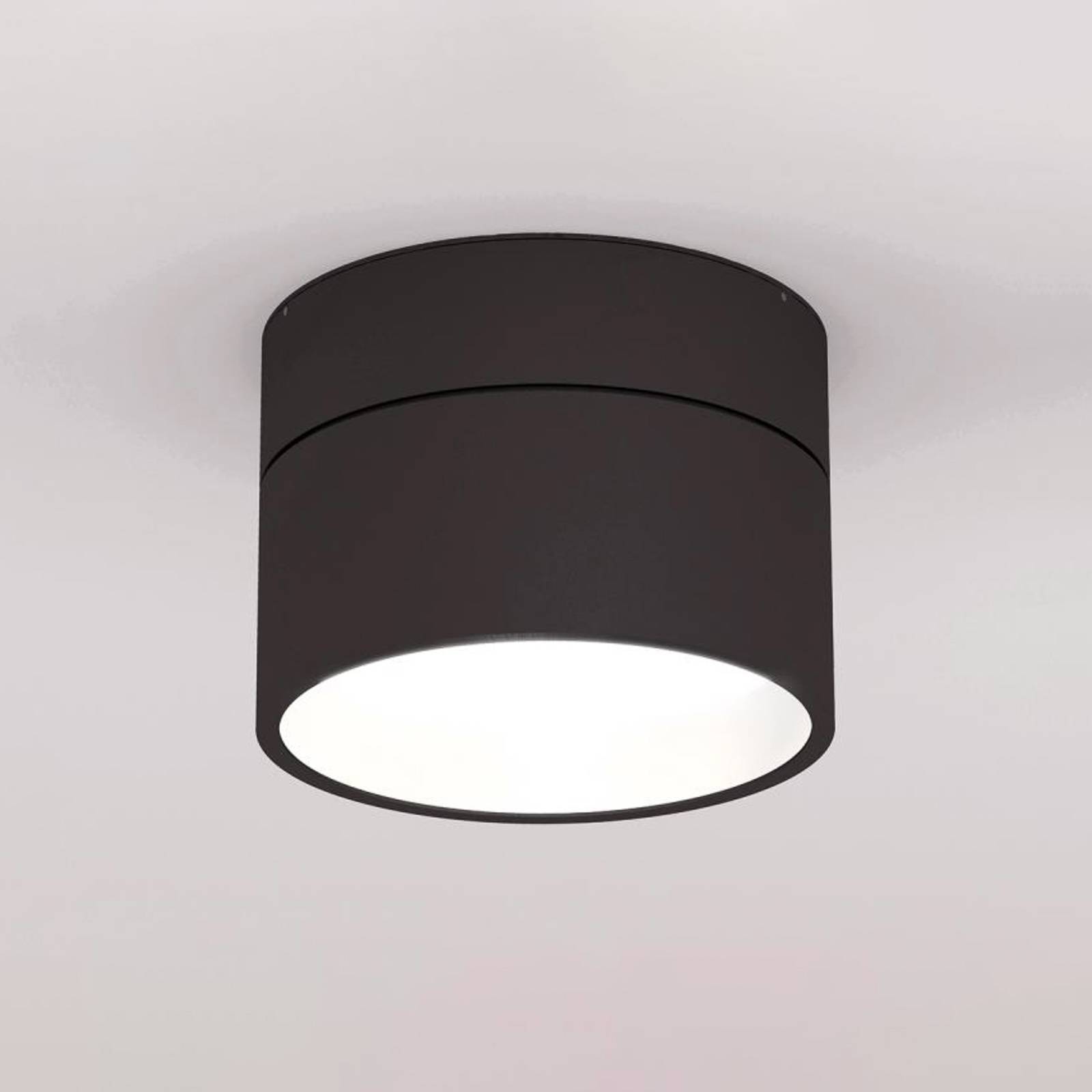 LOUM Turn ON LED plafondlamp dim 2700K zwart/wit