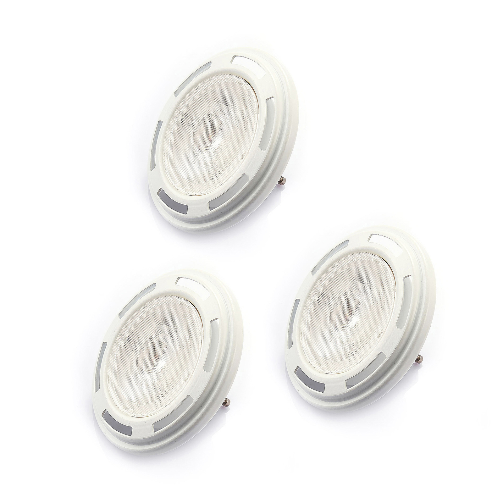 LED-Reflektor GU10 ES111 12,5W, 3er-Set, dimmbar, 830, weiß