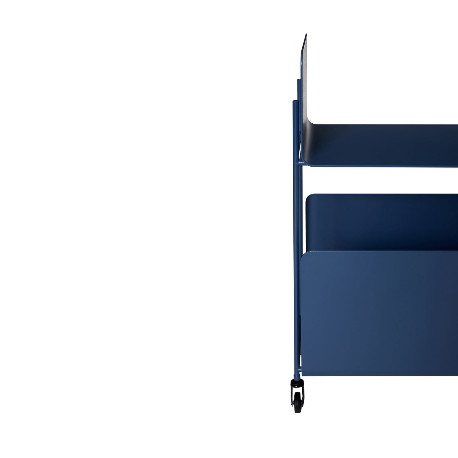 Carrello da portata Ays blu scuro, altezza 66 cm - Hübsch