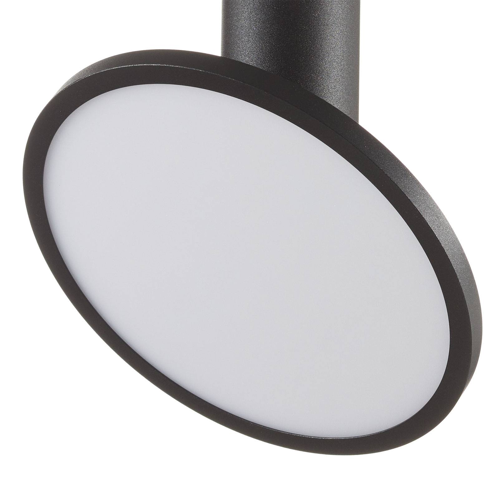 Lampa sufitowa LED Morgan, ruchoma, czarna