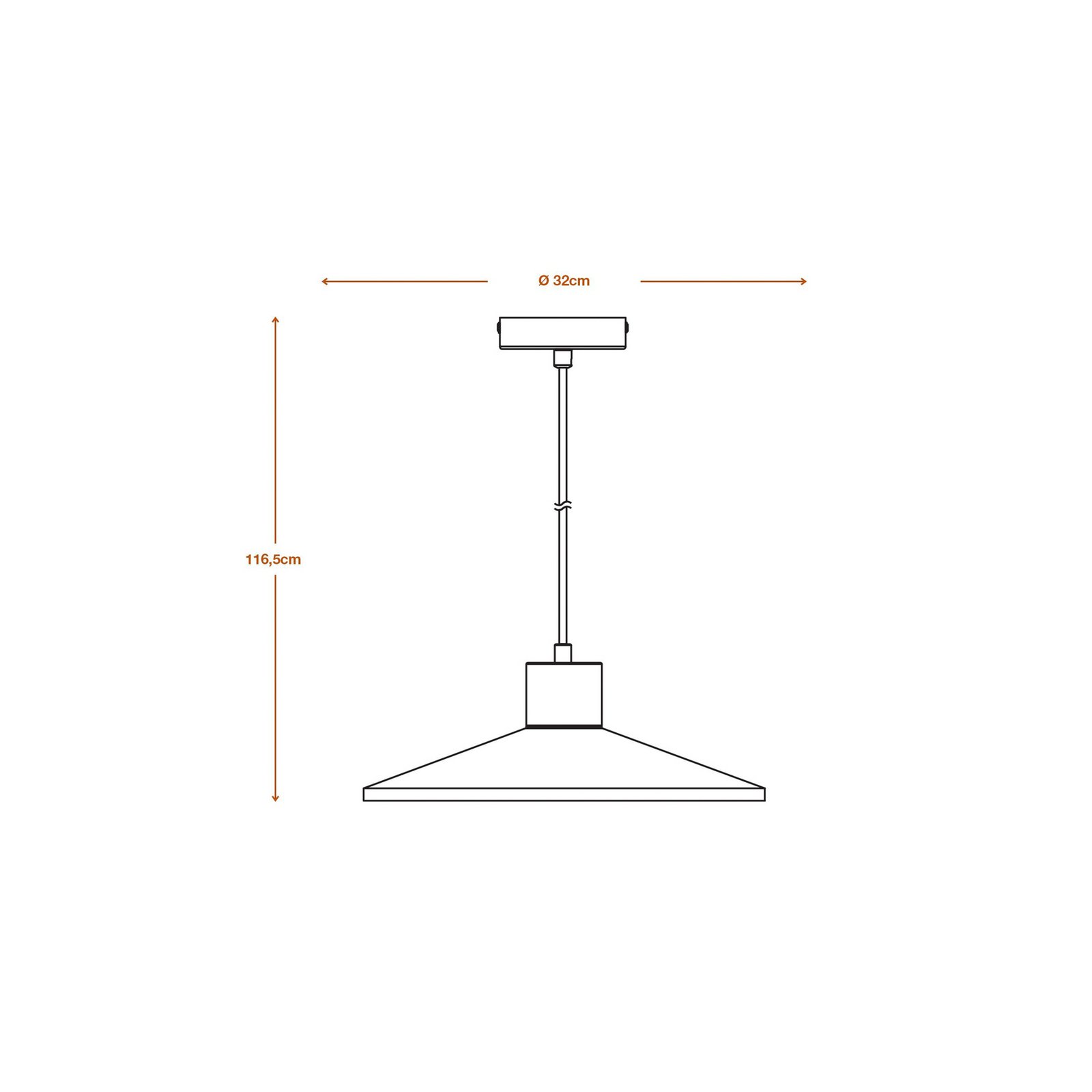 OSRAM Hängeleuchte CONCRETE WOOD, grau, Ø 32 cm, Beton, E27