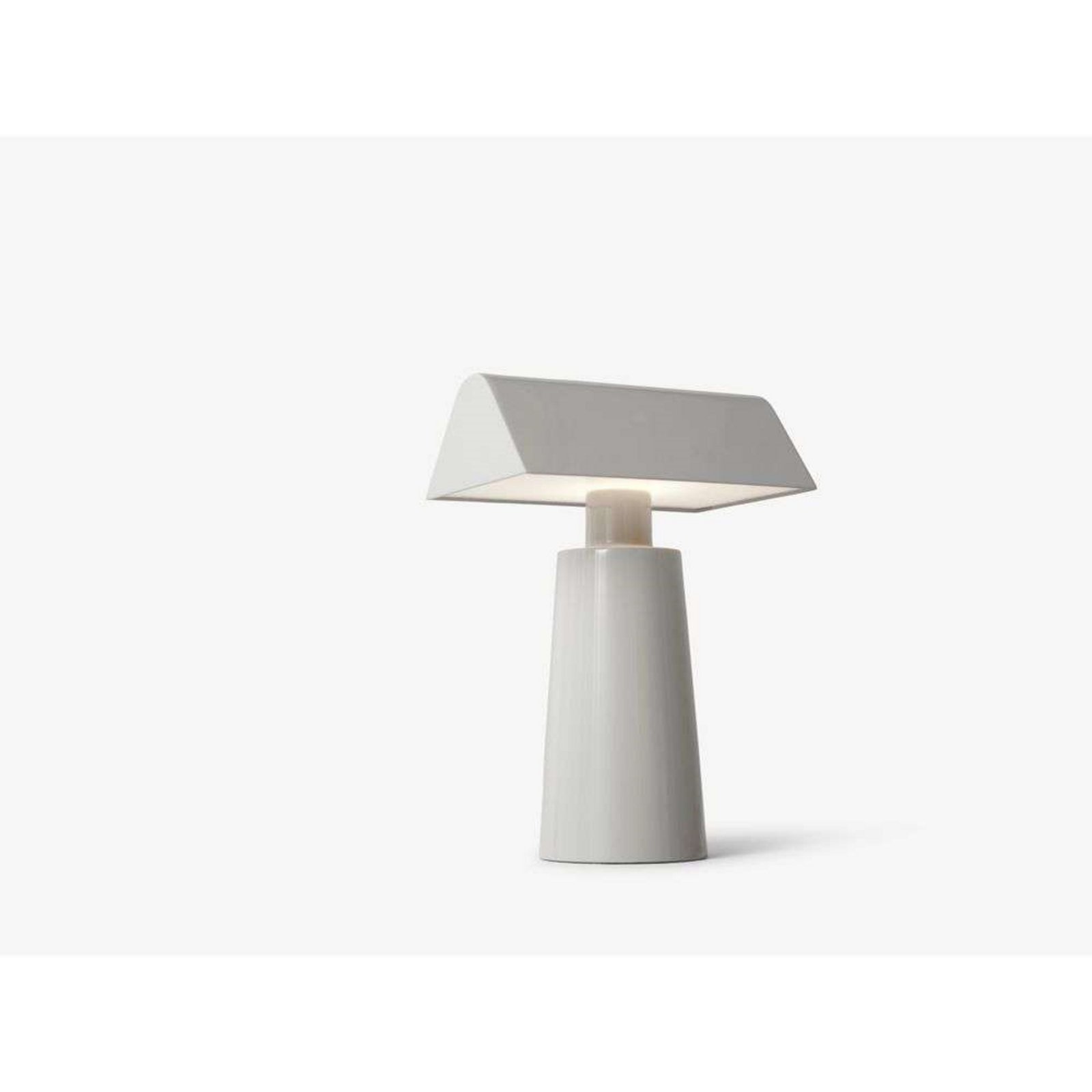 Caret MF1 Portable Table Lamp Silk Grey - &Tradition