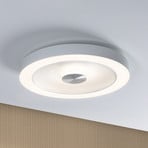 Paulmann LED stropní svítidlo Volea, bílá/stříbrná Ø 40 cm IP44 stmívatelné