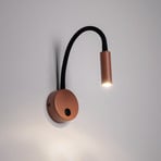 Lagos fali világítás, piros/fekete, G9, magasság 45 cm, fém