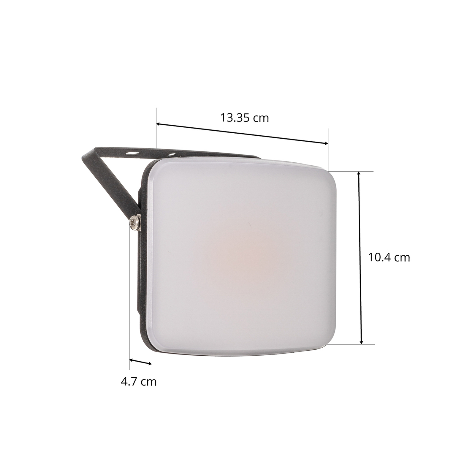 Prios Kaison LED outdoor wall light, 13.35 cm wide