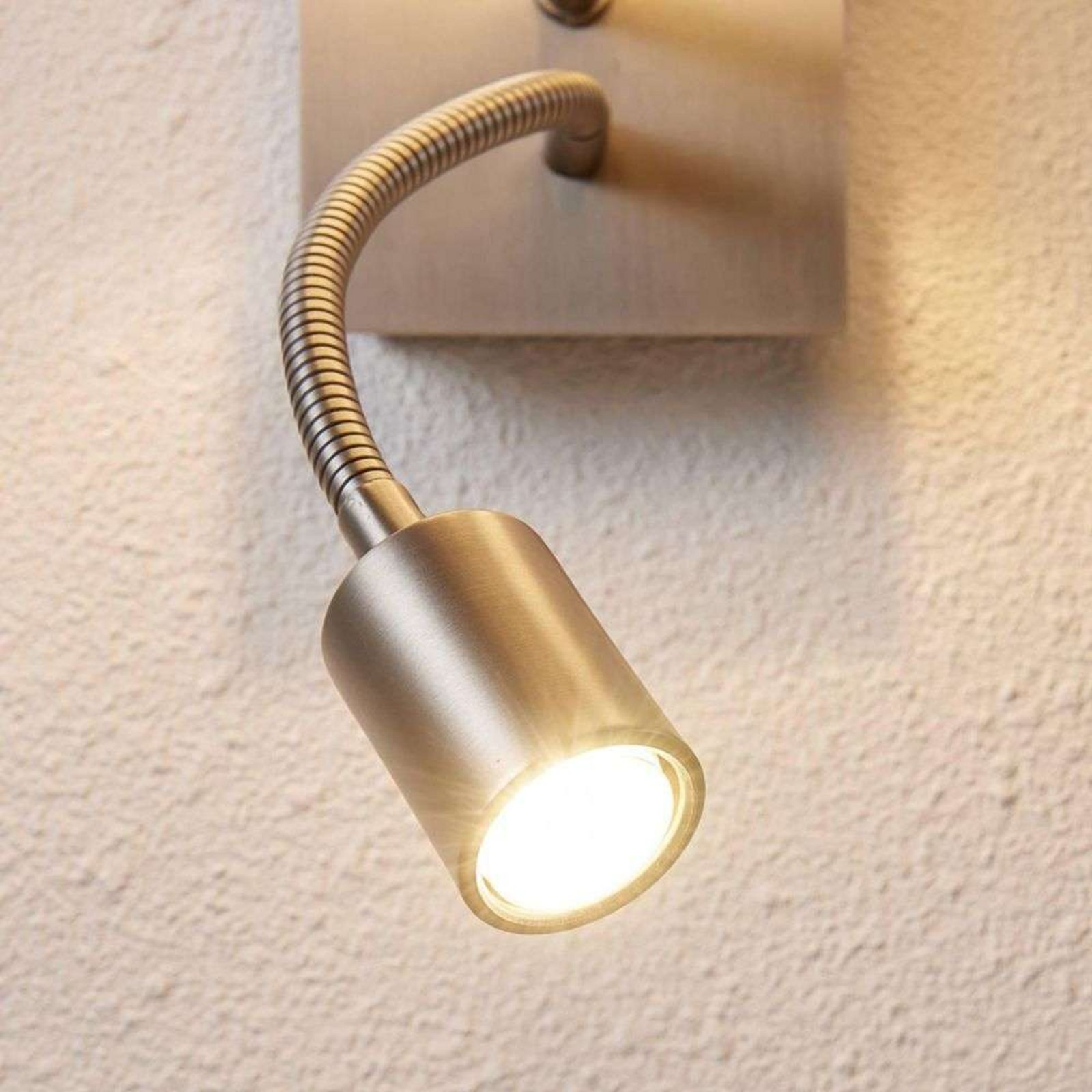 Camilo Wall Lamp Nickel/White - Lindby