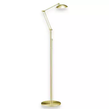 Lilian floor lamp, LED dimmer, polished/matt brass