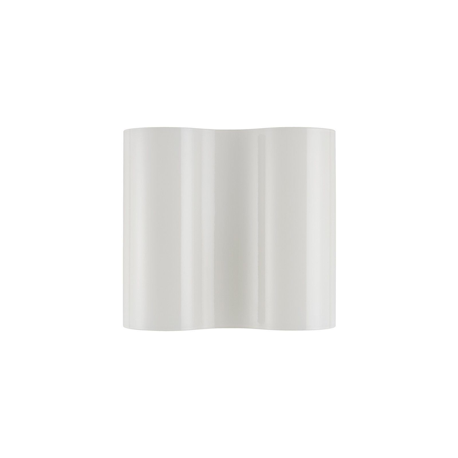Foscarini Double glass wall light, white