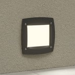 Leti 100 Square LED recessed light black 3 W CCT