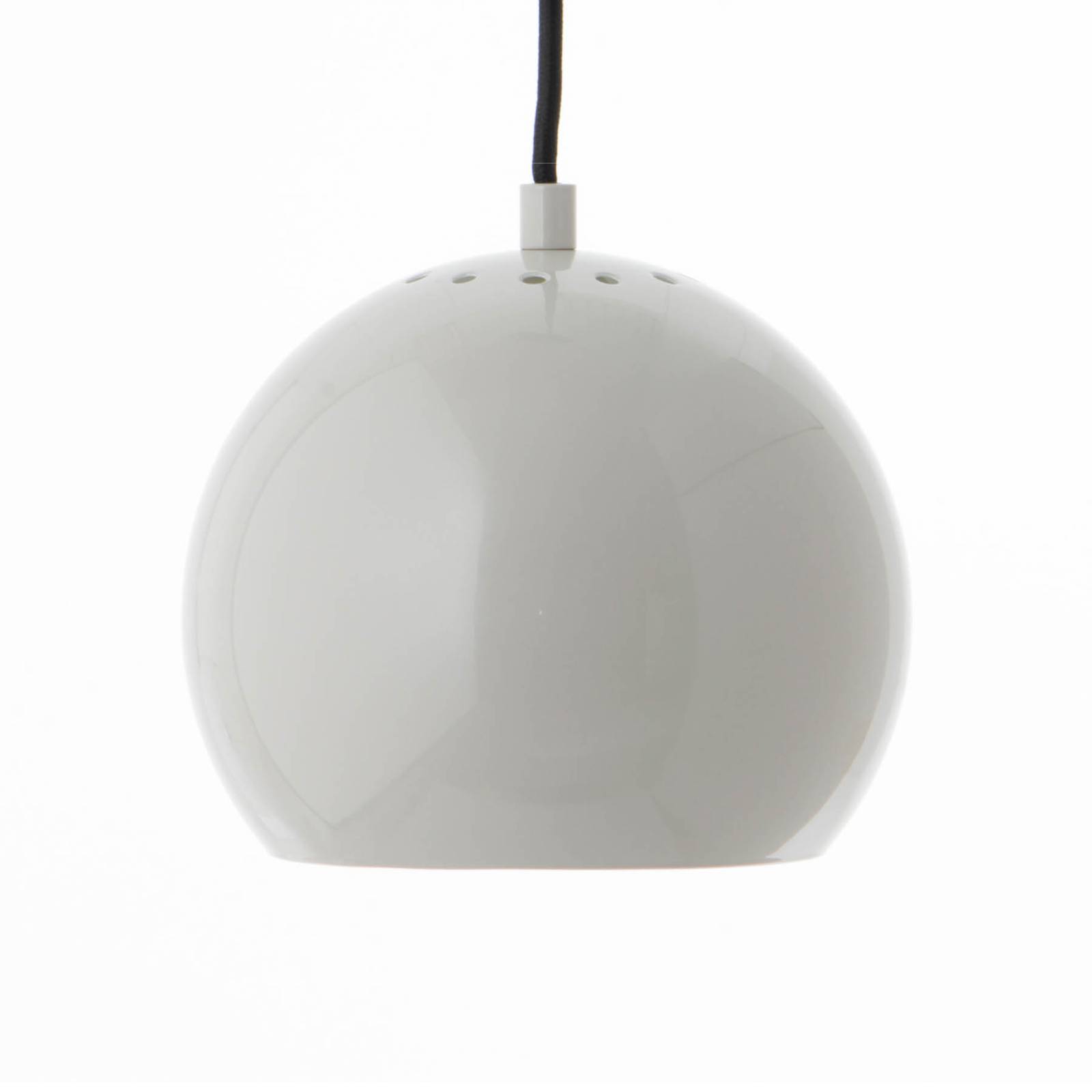Image of Lampada a sospensione FRANDSEN Ball, grigio chiaro lucido, Ø 18 cm