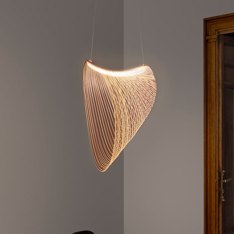 Luceplan Illan LED-Holzhängelampe dimmbar