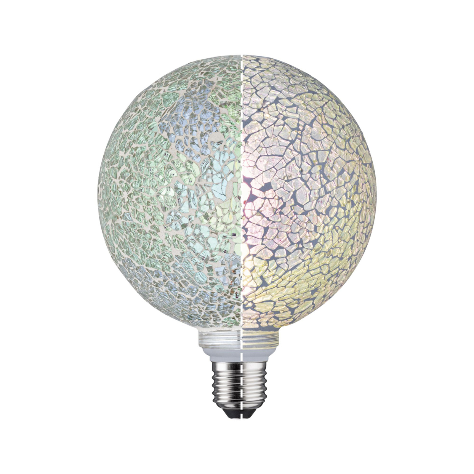 Paulmann E27 LED-Globe 5W Miracle Mosaic bianco