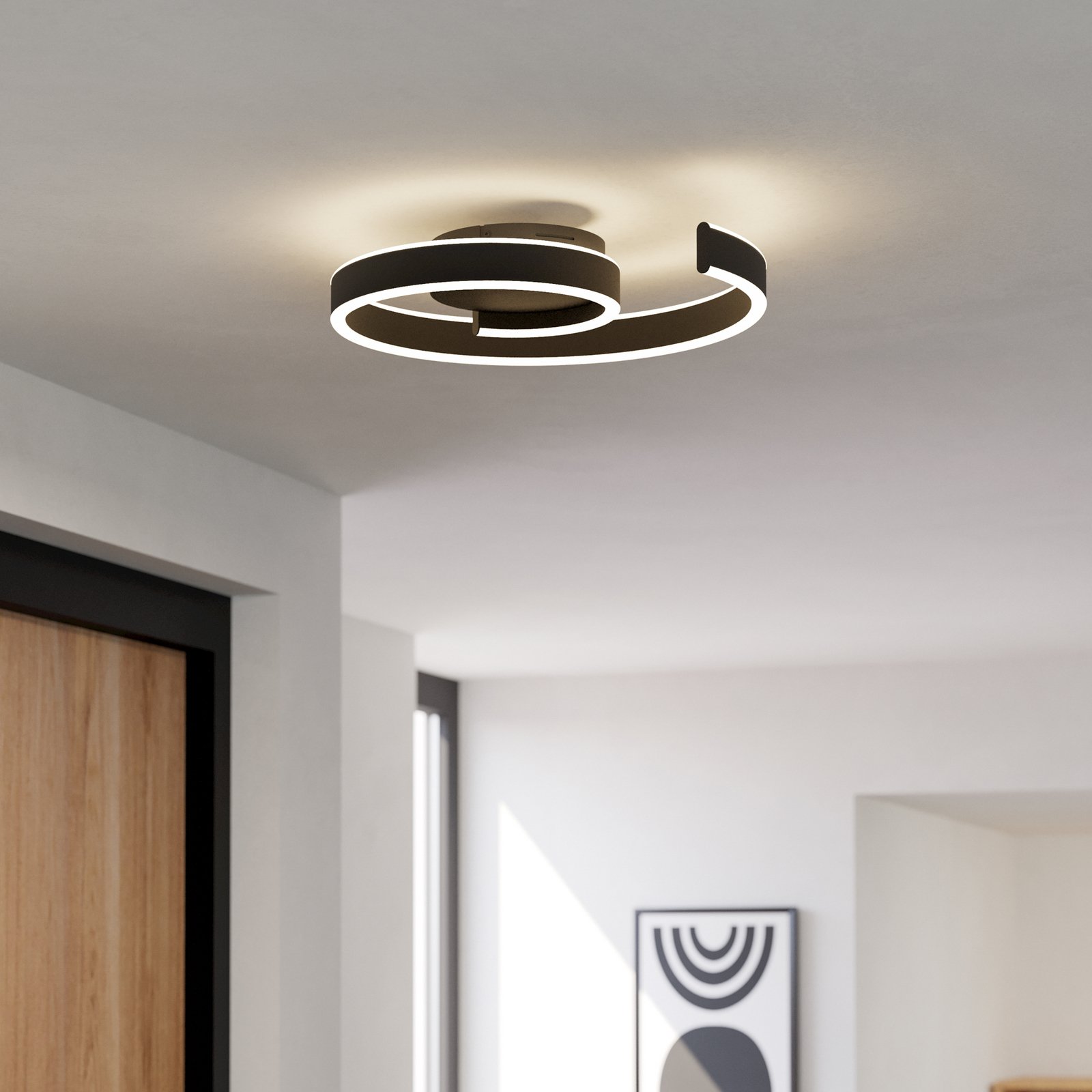 EGLO connect Smart-LED-Deckenleuchte Andabaia-Z, schwarz