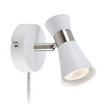 Folie Wall Lamp White/Nickel - Markslöjd