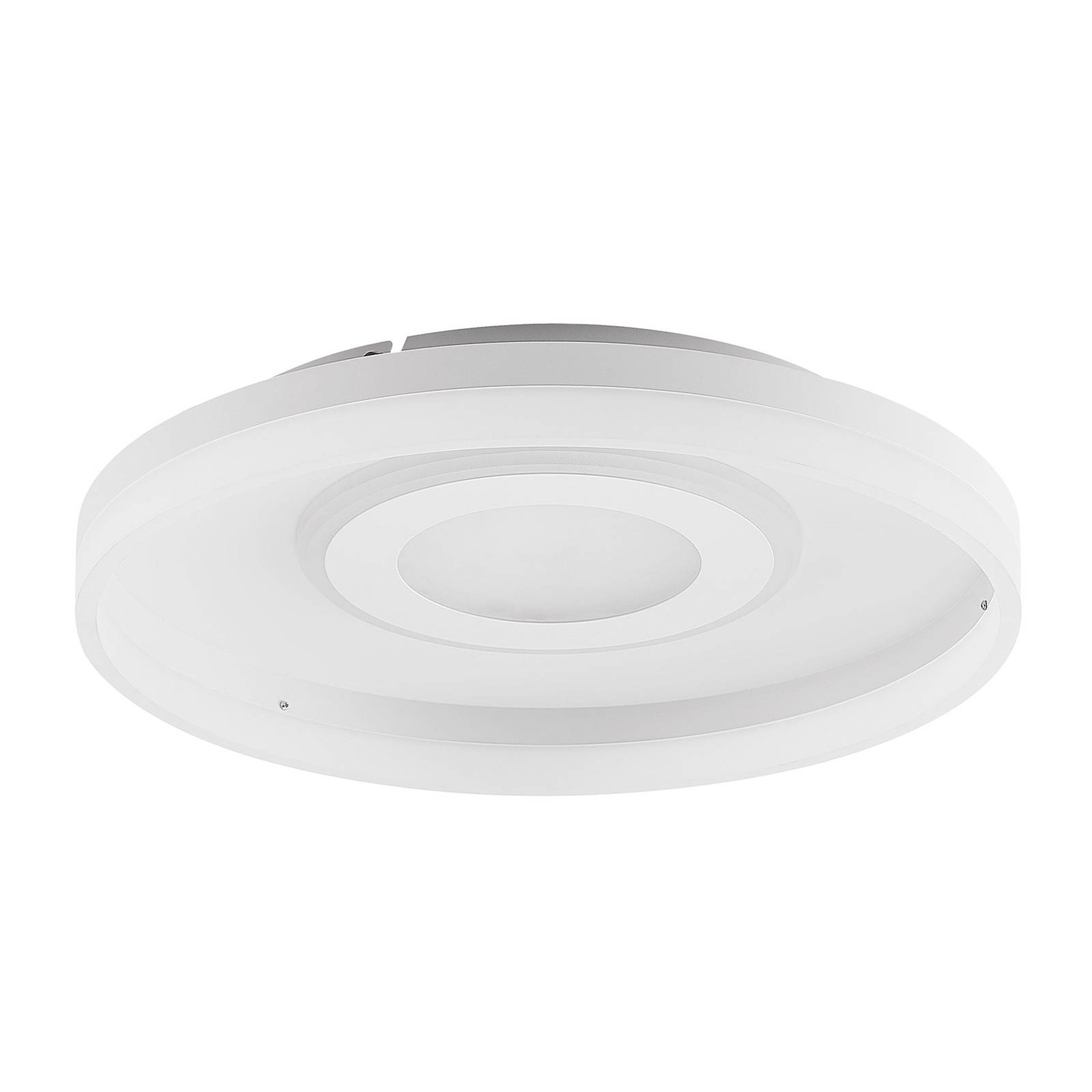 Lindby LED Ceiling Light - Living / Dining Room - Flush Ceiling Light - dimmable - Modern - White