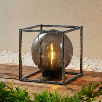 Lindby Purdie lampe solaire LED, cage, sphère