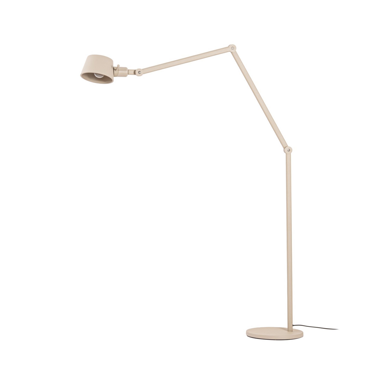 Lucande stojacia lampa Silka, 216 cm, béžové, nastaviteľné, E27