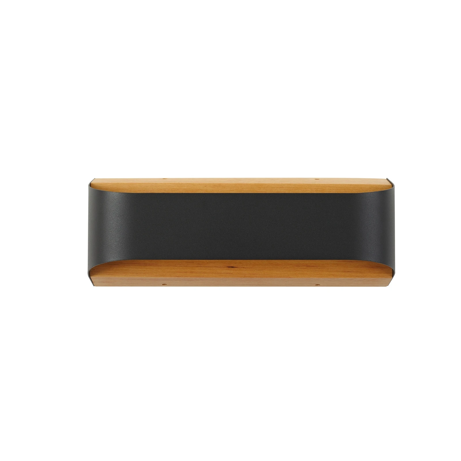Lindby LED-Außenwandleuchte Lenore, schwarz, Metall, 36,5cm