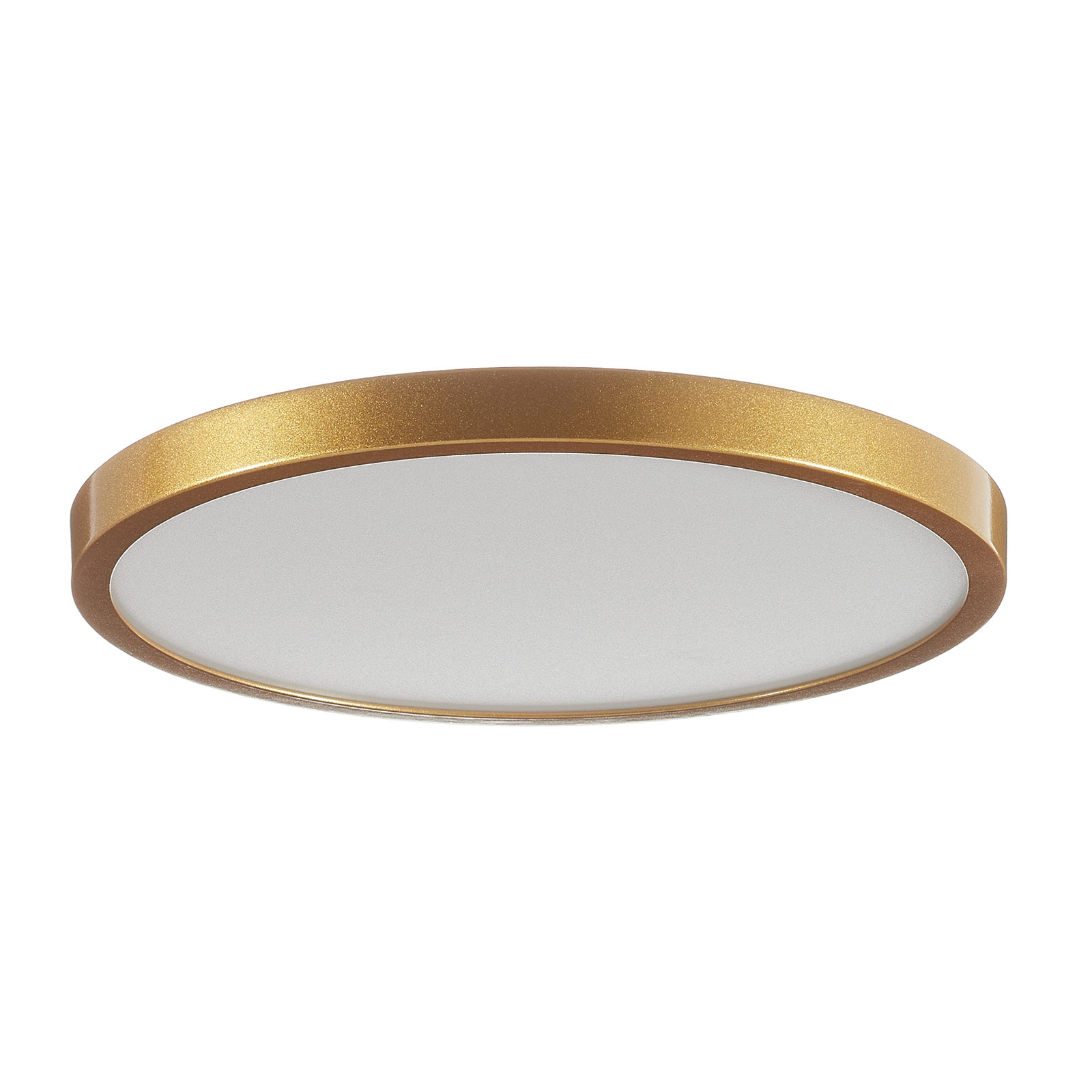 LED-taklampa Vika, rund, matt guld, Ø 30 cm