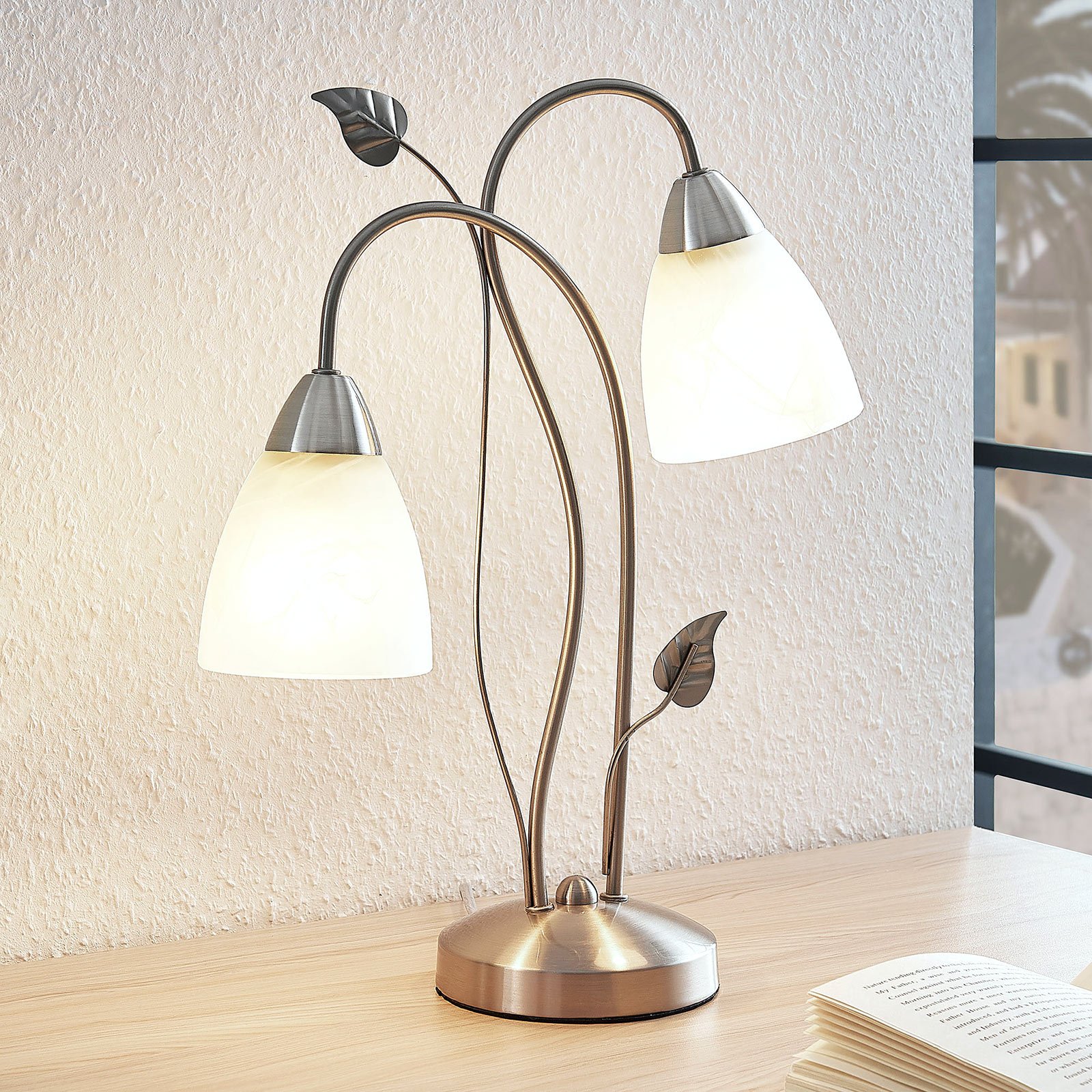 Yannie LED-Tischleuchte, zweiflammig