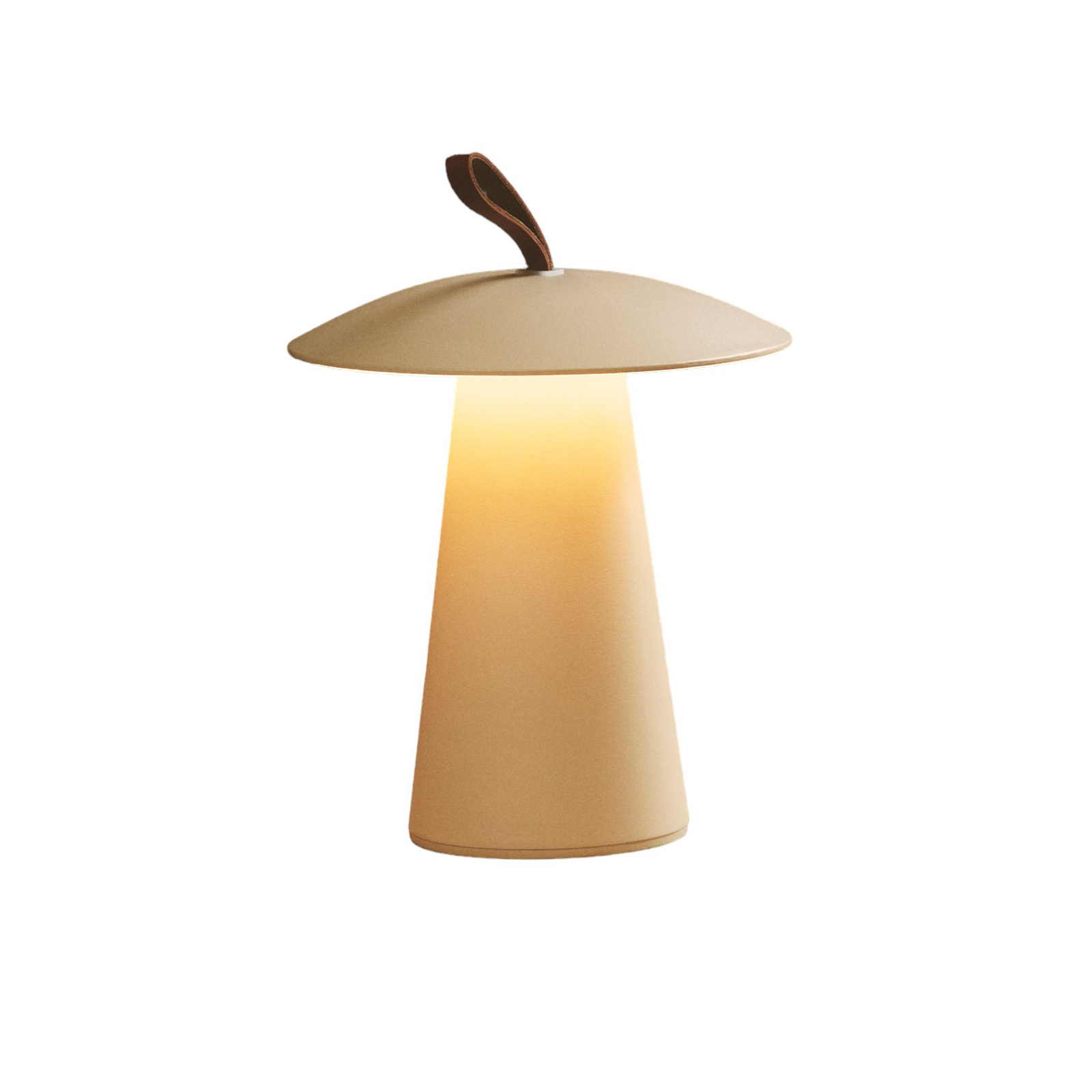 Lampe de table LED rechargeable Ara To-Go, aluminium, sable