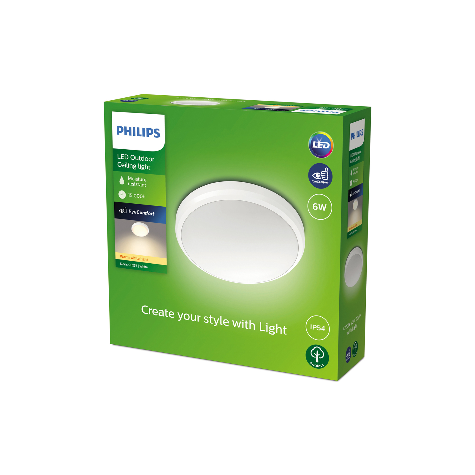 Philips Doris LED da esterni IP54 2.700K bianco