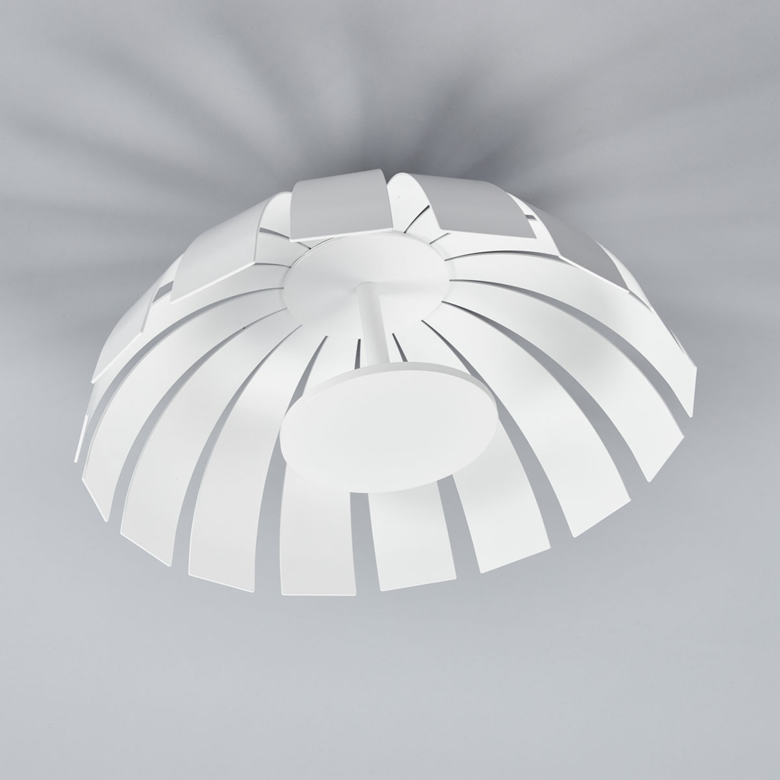 Bela LED oblikovalska stropna svetilka Loto, 33 cm