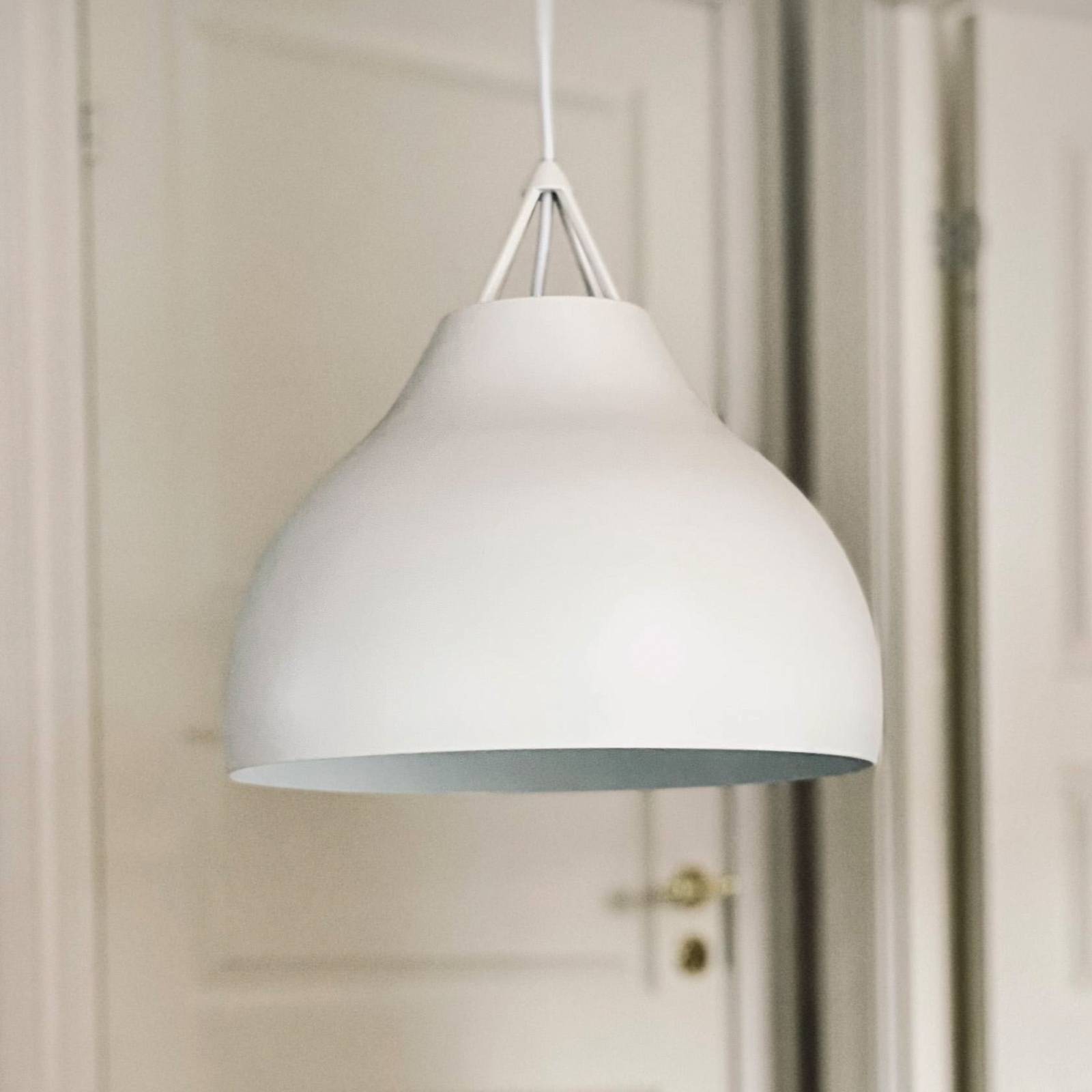 Lampa wisząca Dyberg Larsen Pyra Ø 29 cm biały metal