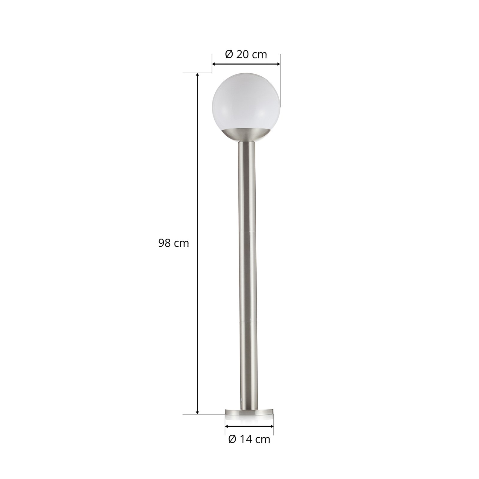 EGLO connect Nisia-C LED-gatelampe