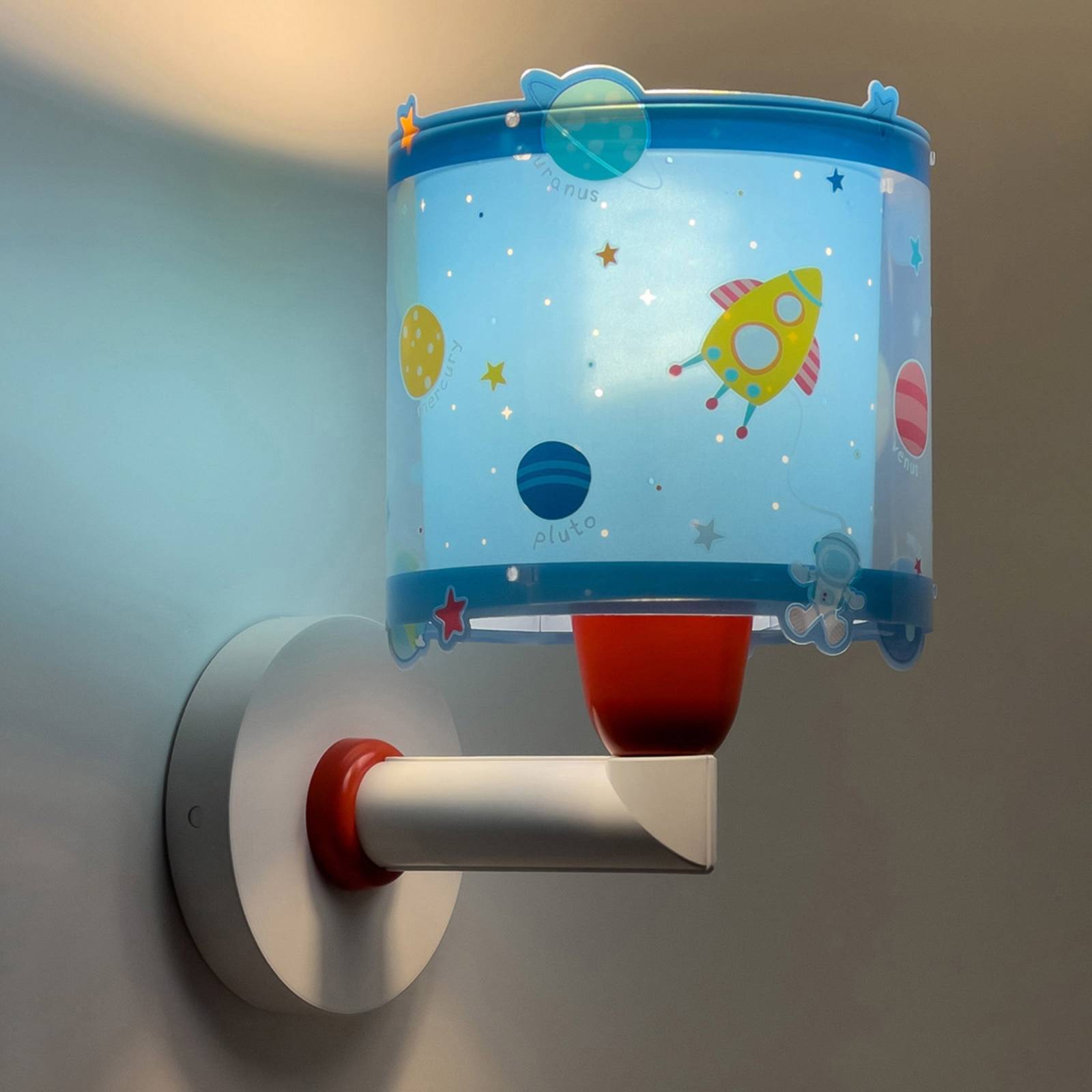 E-shop Detské nástenné svietidlo Dalber Planets so zástrčkou