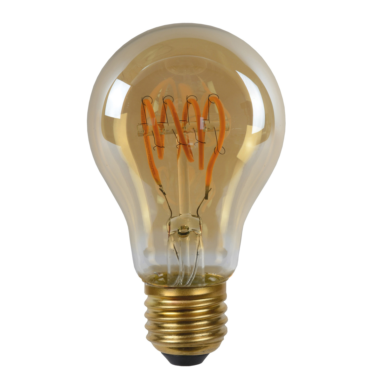 LED lamp E27 A60 4W 2.200K amber dag/nachtsensor