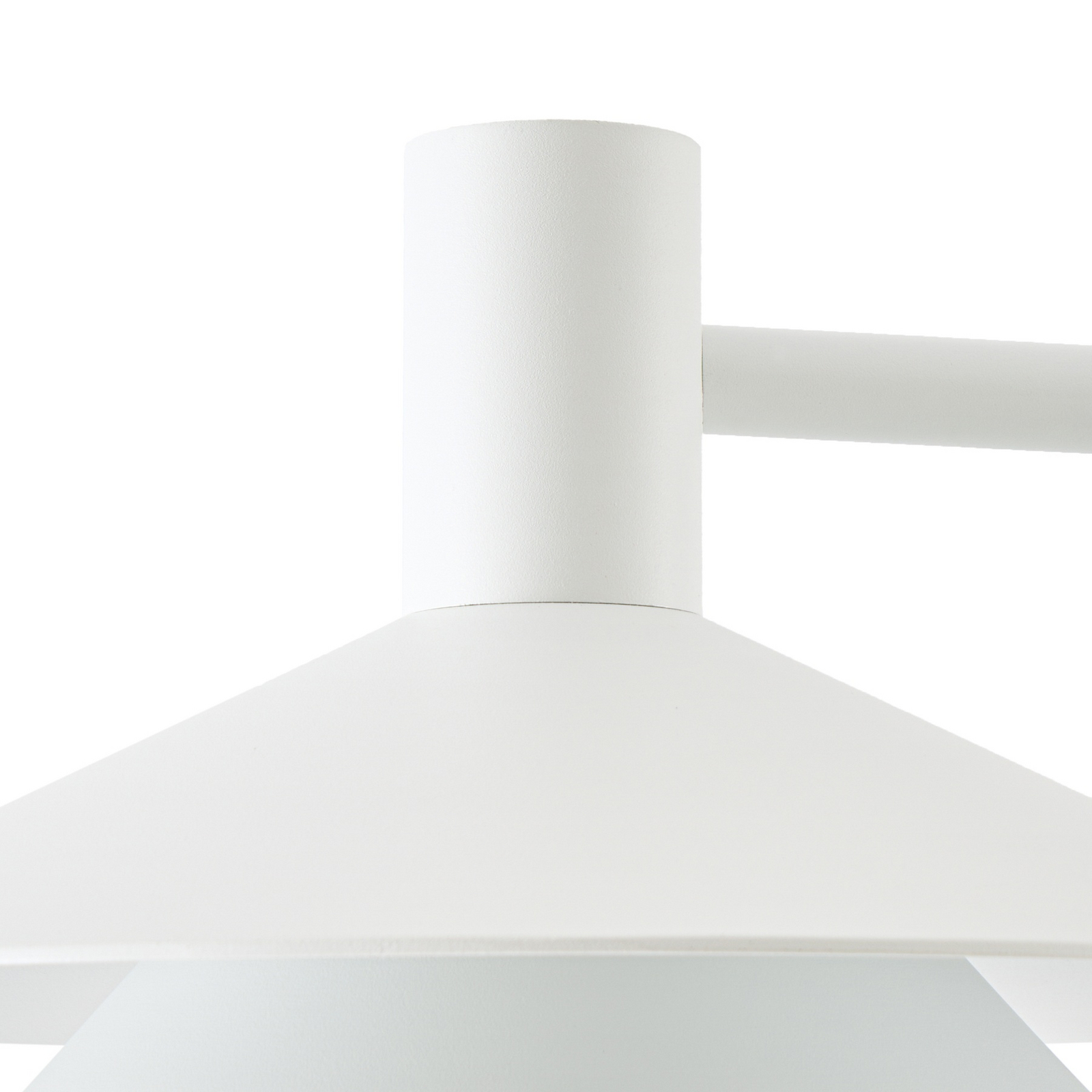 Lucande LED buitenlamp Montaro, wit, 220 cm, IP54