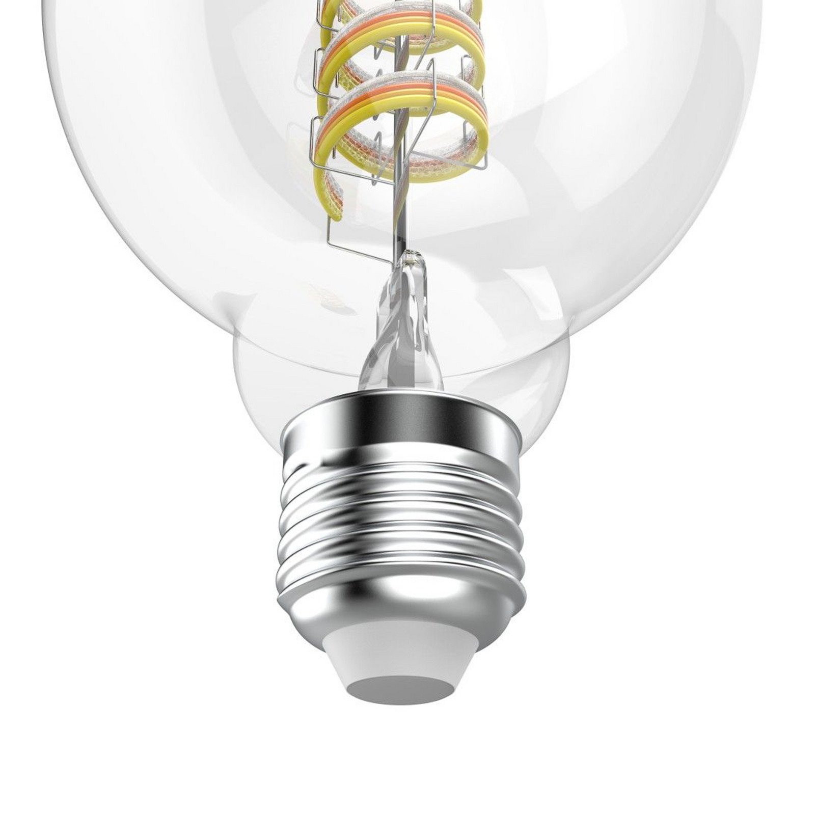 Hama Smart LED Filament E27 G95 WLAN Matter 49 W RGBW