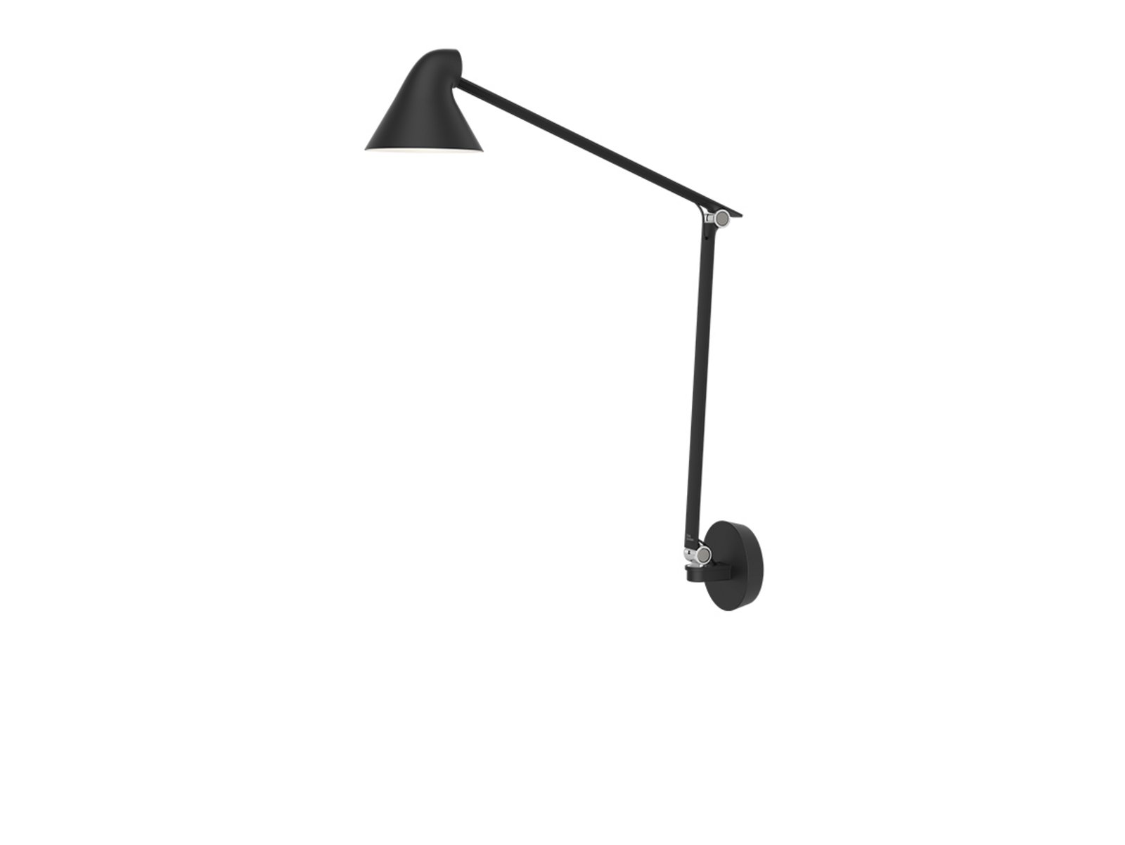 NJP Box LED Aplique de Pared 2700K HW Long Black - Louis Poulsen