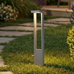 Lindby LED-Wegeleuchte Lonete, grau, Höhe 65 cm, IP65