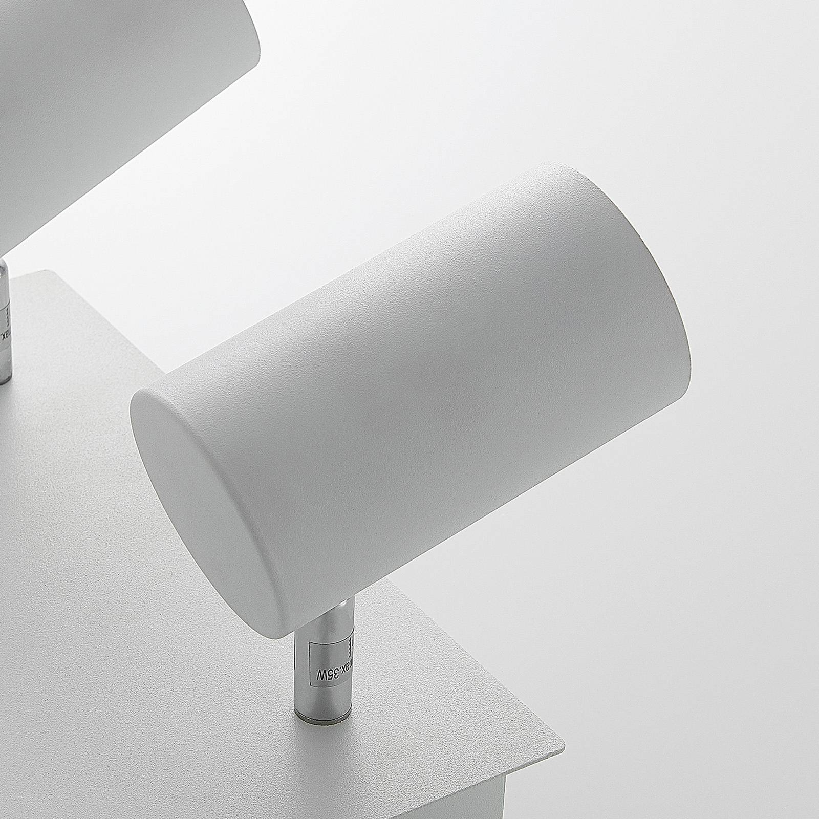 Lampa sufitowa Lindby Joffrey, 25 cm, biały, 4-punktowa, GU10