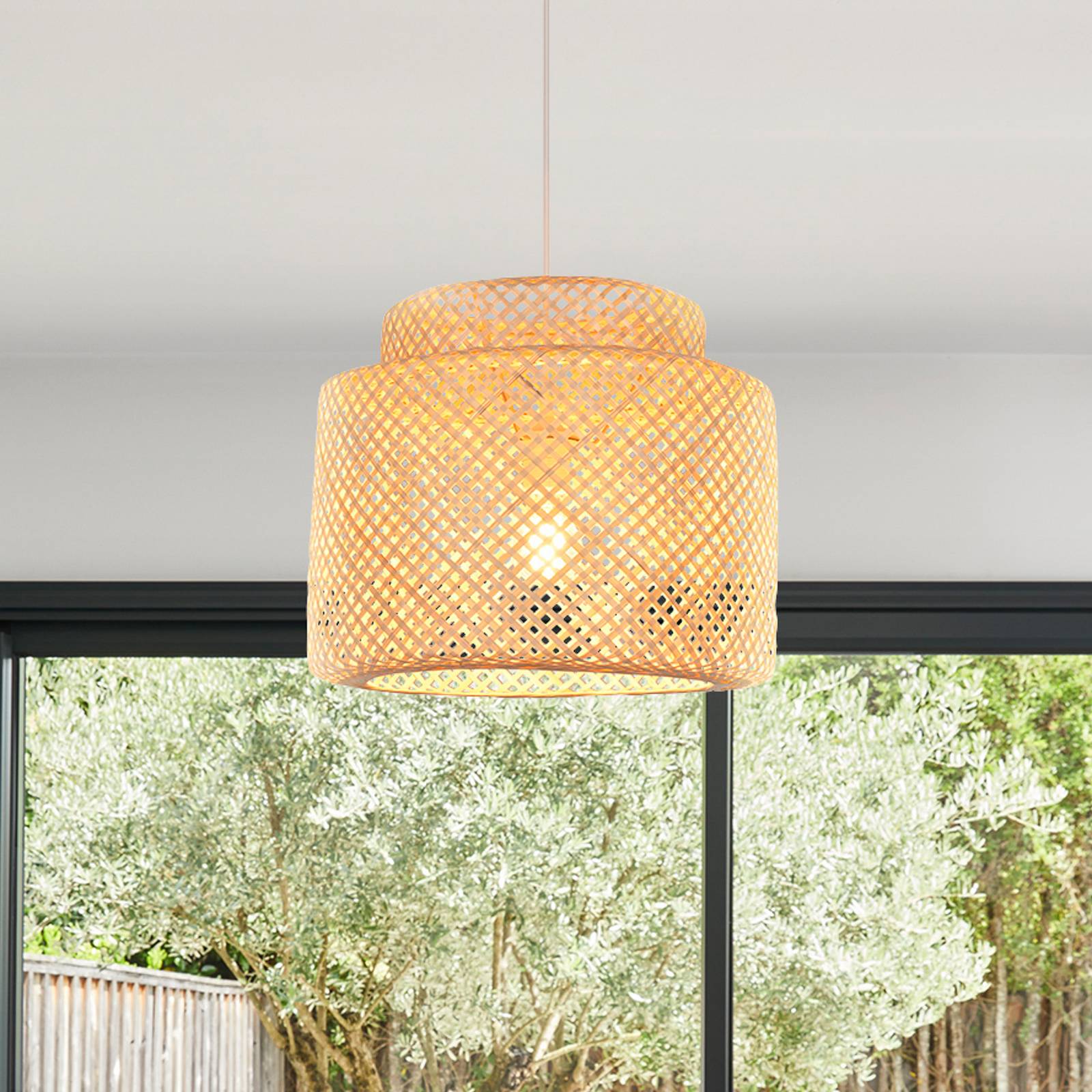 COREP Suspension Makassar, bambou, Ø 38 cm, bambou