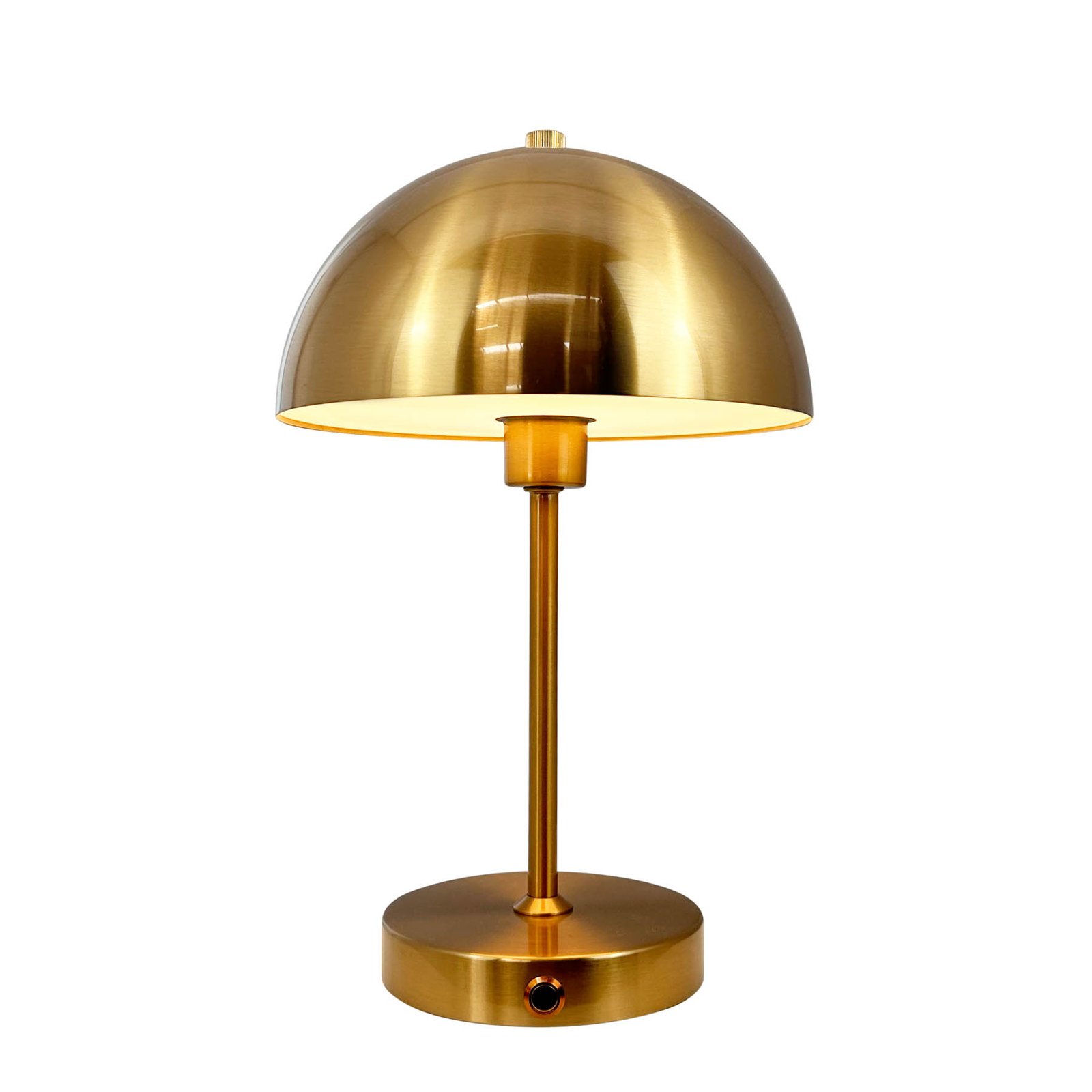 Dyberg Larsen Stockholm rechargeable table lamp, antique brass