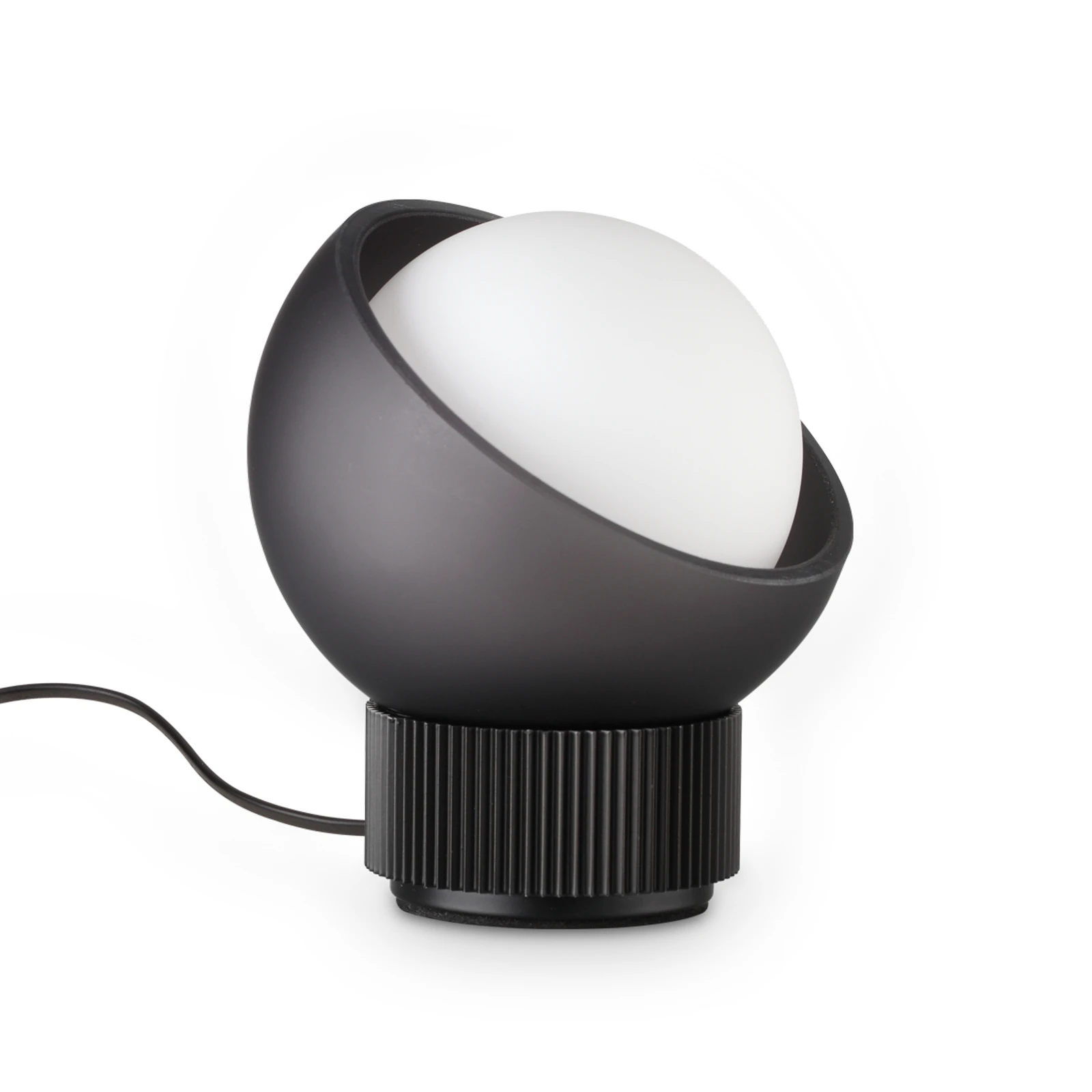 Lampe de table IDEAL LUX Bloom, noir/gris foncé, hauteur 13 cm