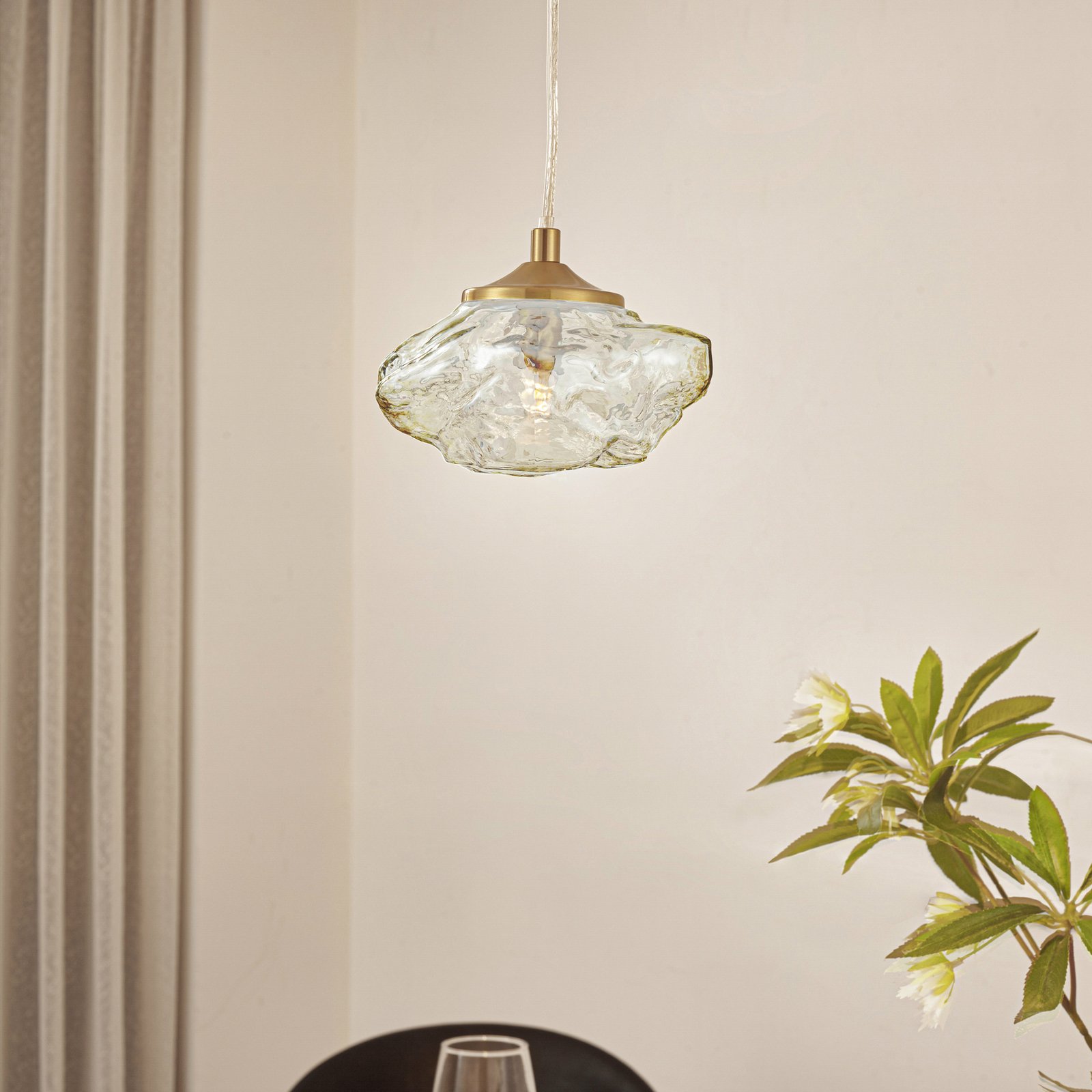 Piatra Pendant Amber/Brass - Lindby