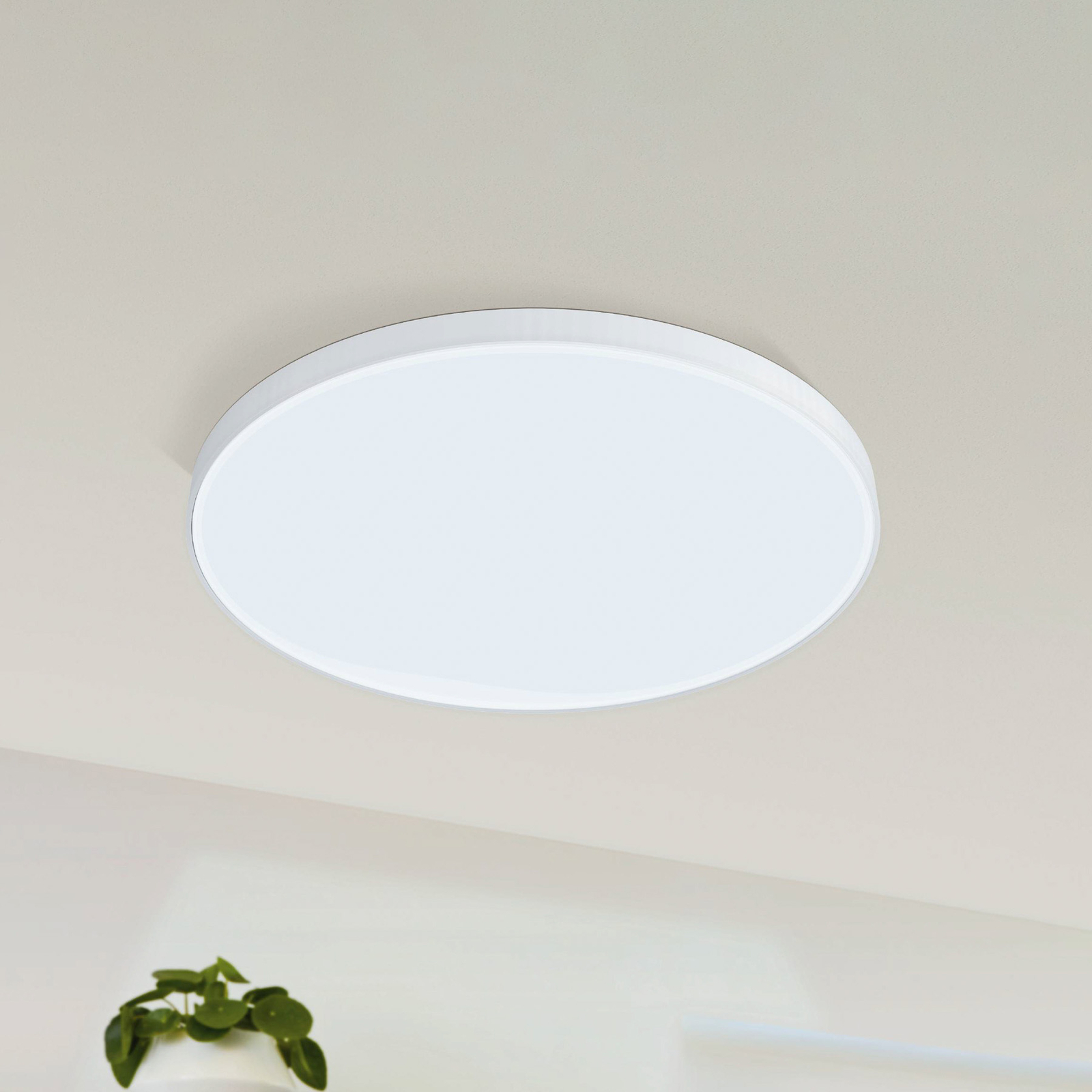 Lámpara de techo LED Zubieta-A, blanca, Ø60cm