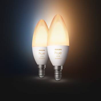 Philips Hue Kerzenlampe White Ambiance 2x E14 5,2W