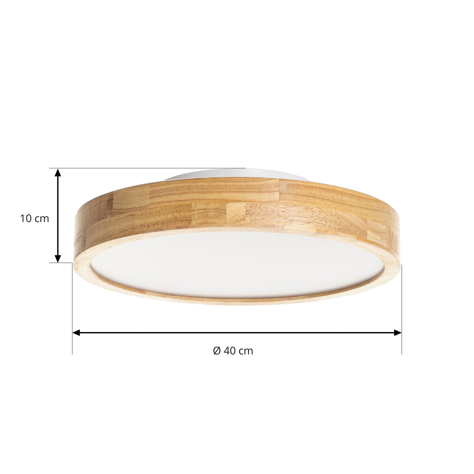 Milada Loftlampe Wood/White - Lindby