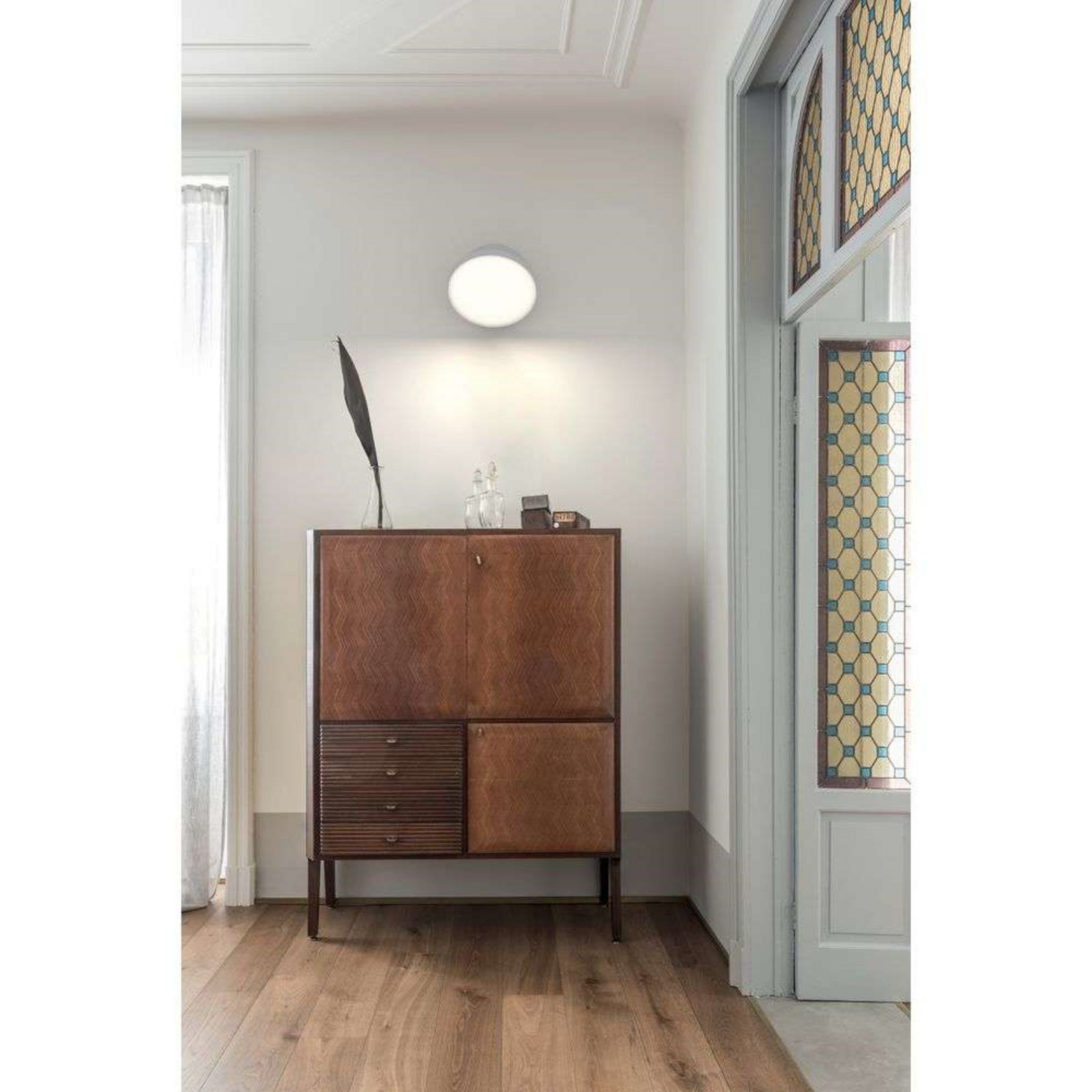 Venere W1 Aplique de Pared 2700K On/Off Matt White - Rotaliana