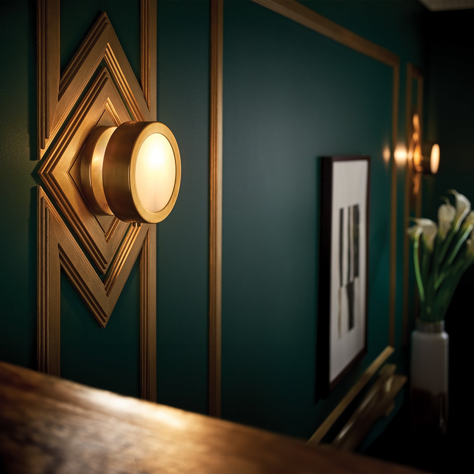Wandlamp Mercer, oud messing, Ø 17 cm, metaal, E14 Wandlamp Mercer, oud messing, Ø 17 cm, metaal, E14
