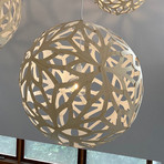 david trubridge Floral hängande lampa