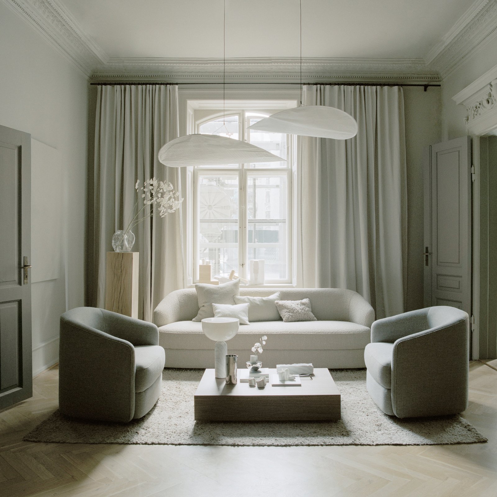 Tense Lampa Wisząca Ø120 White - New Works