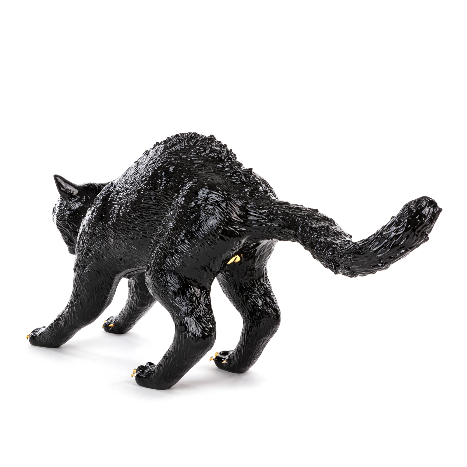 Lámpara de mesa decorativa LED Cujo The Cat, negra