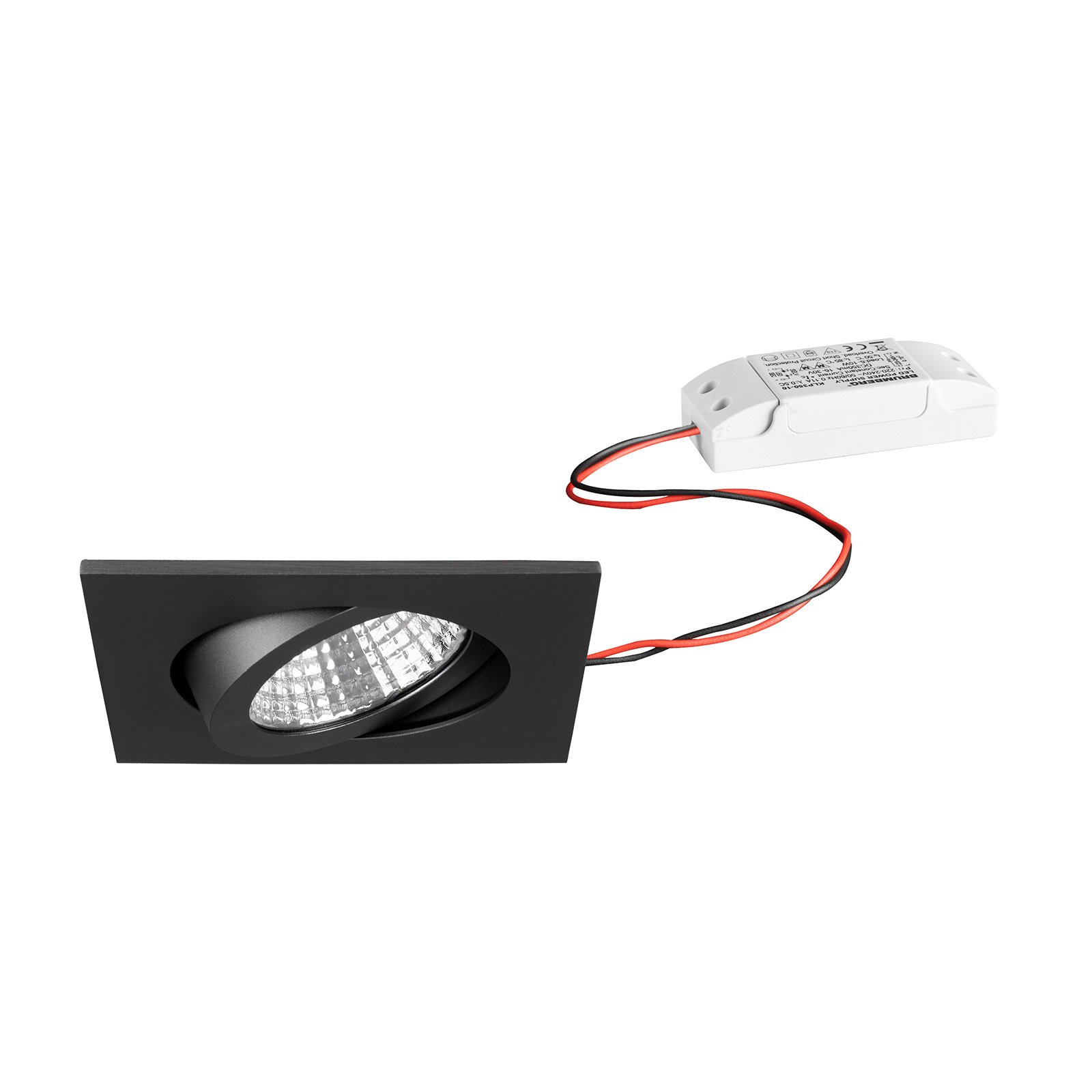 BRUMBERG downlight IP65 kantet stillbar titan