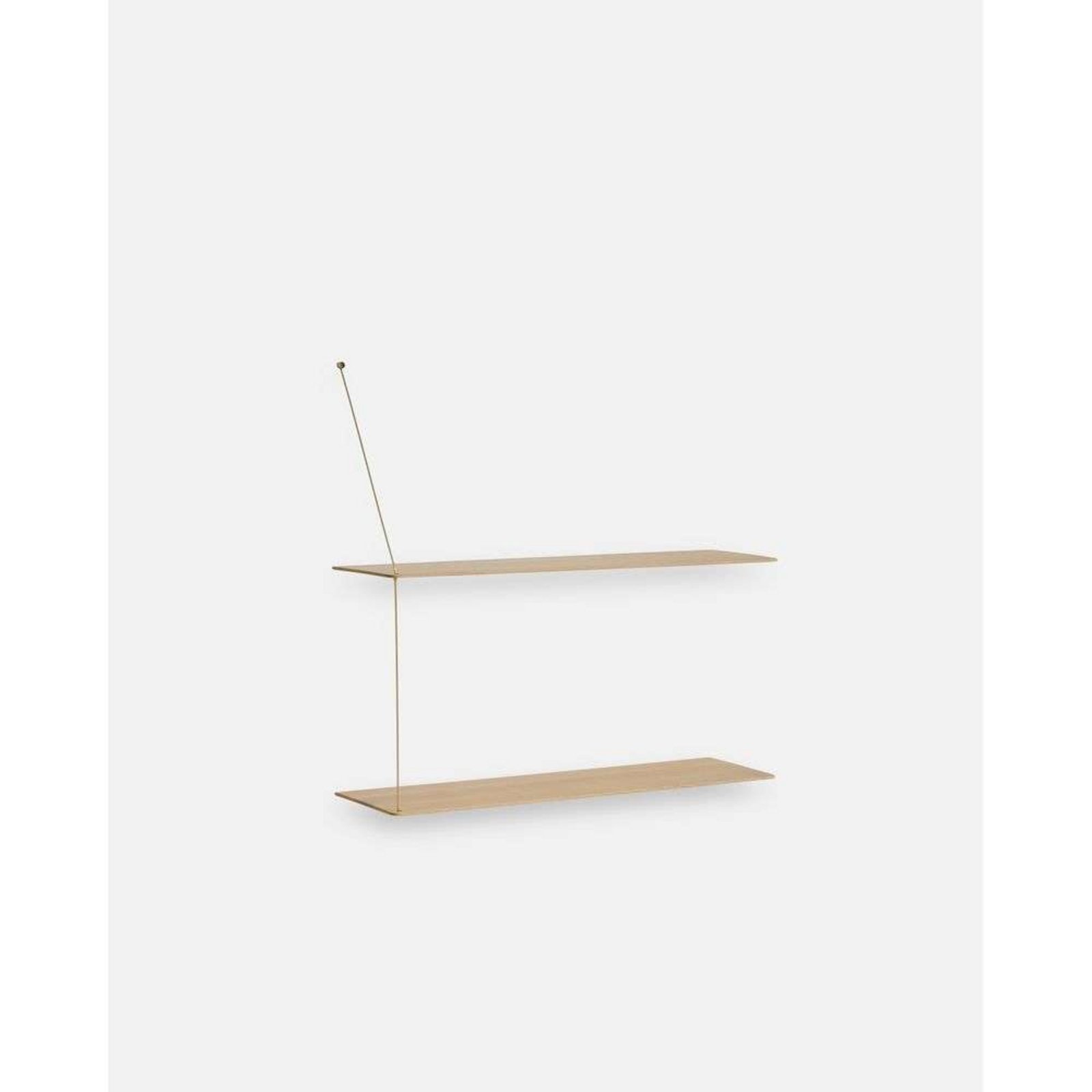 Stedge Shelf Anniversary L80 White Oak/Brass - Woud